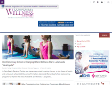 Tablet Screenshot of corporatewellnessmagazine.com